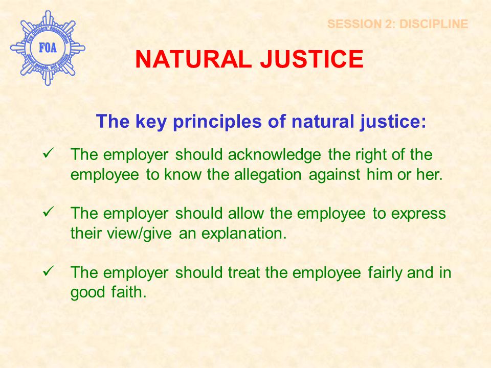 Understanding your rights—The rules of natural justice